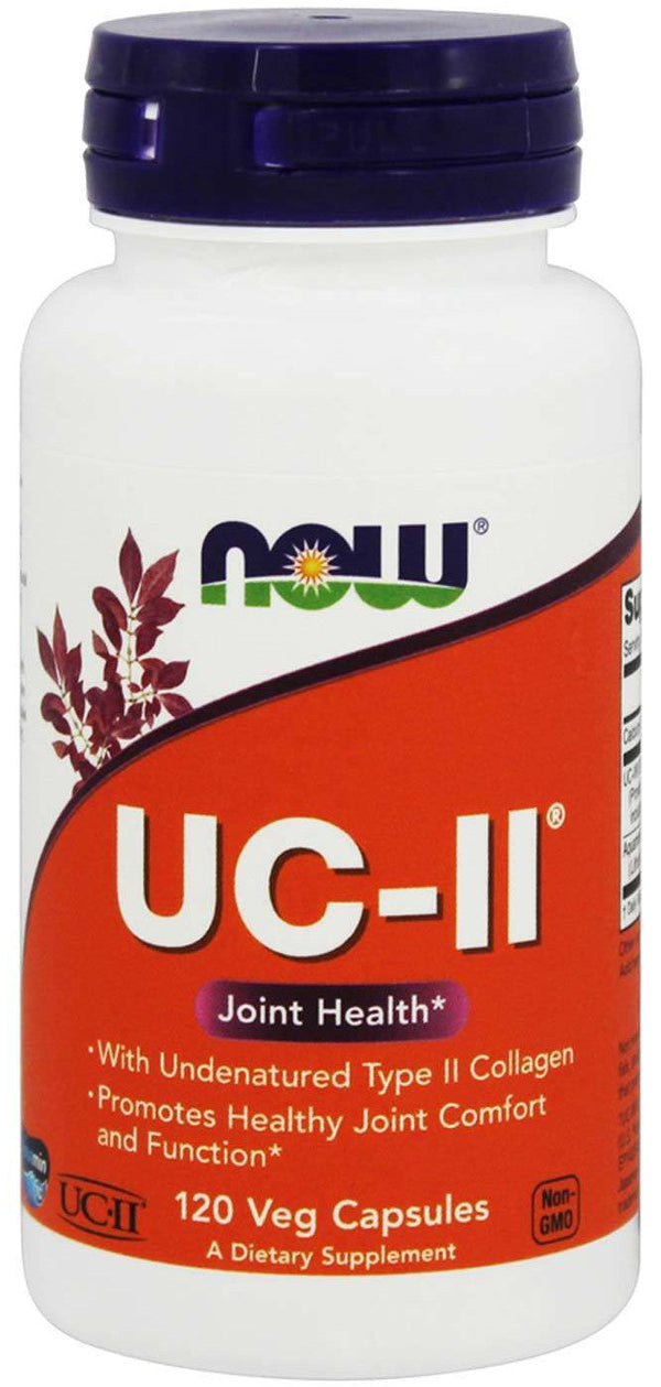 NOW Foods UC-II Undenatured Type II Collagen - 120 vcaps | High-Quality Joint Support | MySupplementShop.co.uk