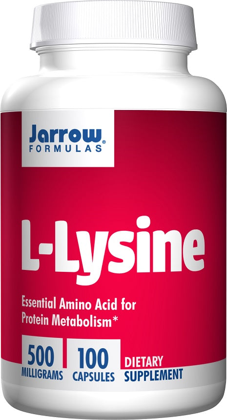 Jarrow Formulas L-Lysine, 500mg - 100 caps | High-Quality Vitamins, Minerals & Supplements | MySupplementShop.co.uk