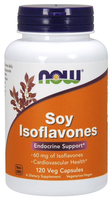 NOW Foods Soy Isoflavones - 120 vcaps - Health and Wellbeing at MySupplementShop by NOW Foods