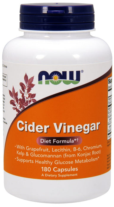 NOW Foods Cider Vinegar - 180 caps - Slimming and Weight Management at MySupplementShop by NOW Foods