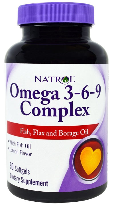 Natrol Omega 3-6-9 Complex - 90 softgels | High-Quality Health and Wellbeing | MySupplementShop.co.uk