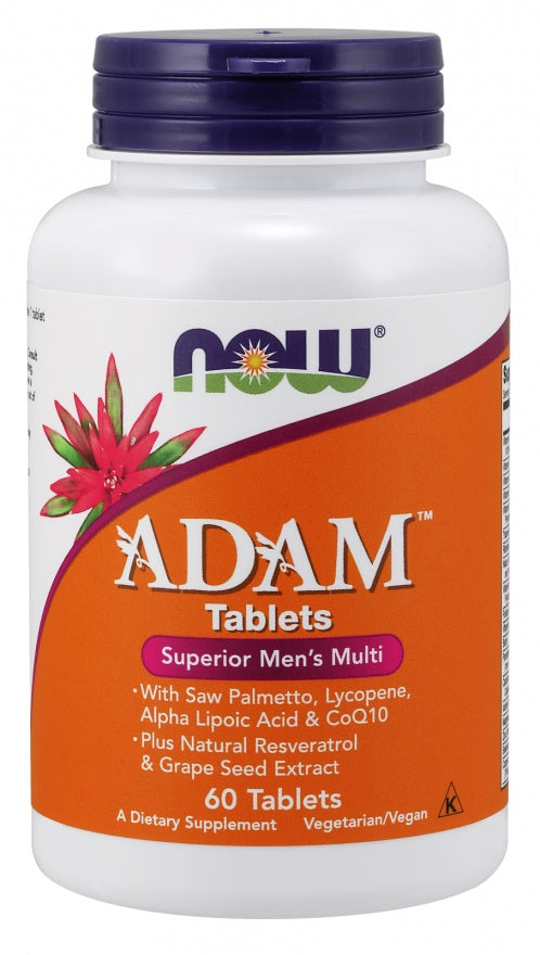 NOW Foods ADAM Multi-Vitamin for Men - 60 tablets - Vitamins & Minerals at MySupplementShop by NOW Foods