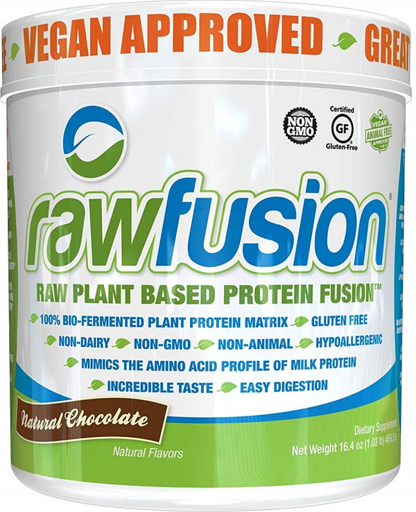 SAN RawFusion, Natural Chocolate - 452 grams | High-Quality Protein | MySupplementShop.co.uk