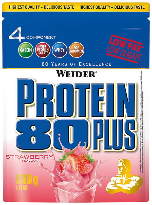 Weider Protein 80 Plus, Vanilla - 500 grams | High-Quality Protein | MySupplementShop.co.uk