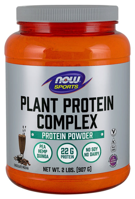 NOW Foods Plant Protein Complex, Chocolate Mocha - 907g - Protein at MySupplementShop by NOW Foods