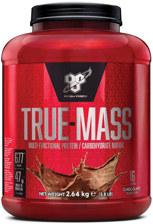 BSN True Mass, Vanilla Ice Cream - 2640 grams | High-Quality Weight Gainers & Carbs | MySupplementShop.co.uk