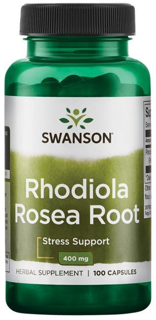 Swanson Rhodiola Rosea Root, 400mg - 100 caps - Health and Wellbeing at MySupplementShop by Swanson