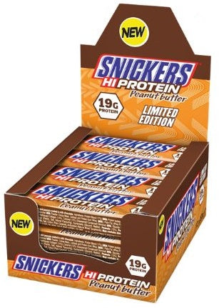 Mars Snickers Hi Protein Bars, Peanut Butter Limited Edition - 12 bars | High-Quality Protein Bars | MySupplementShop.co.uk