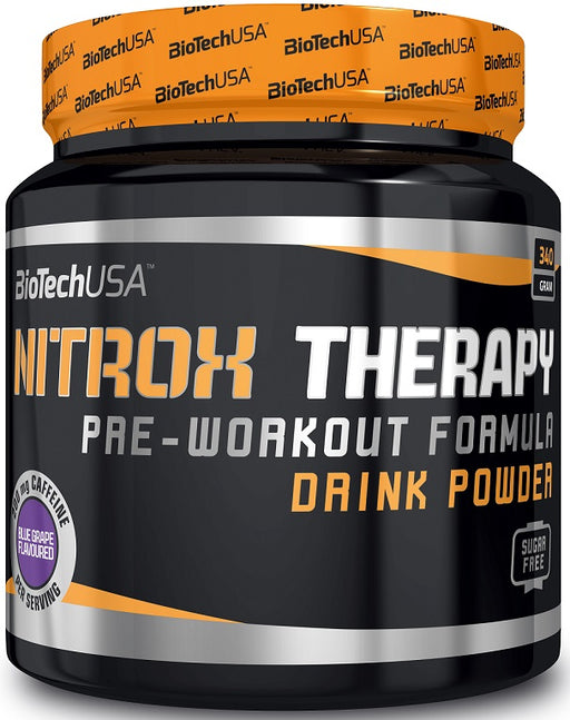 BioTechUSA Nitrox Therapy, Peach - 340 grams | High-Quality Nitric Oxide Boosters | MySupplementShop.co.uk