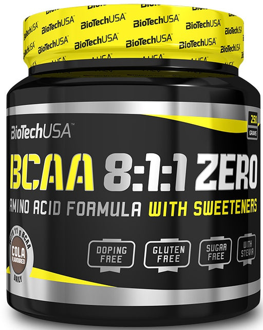 BioTechUSA BCAA 8:1:1 Zero, Cola - 250 grams | High-Quality Amino Acids and BCAAs | MySupplementShop.co.uk