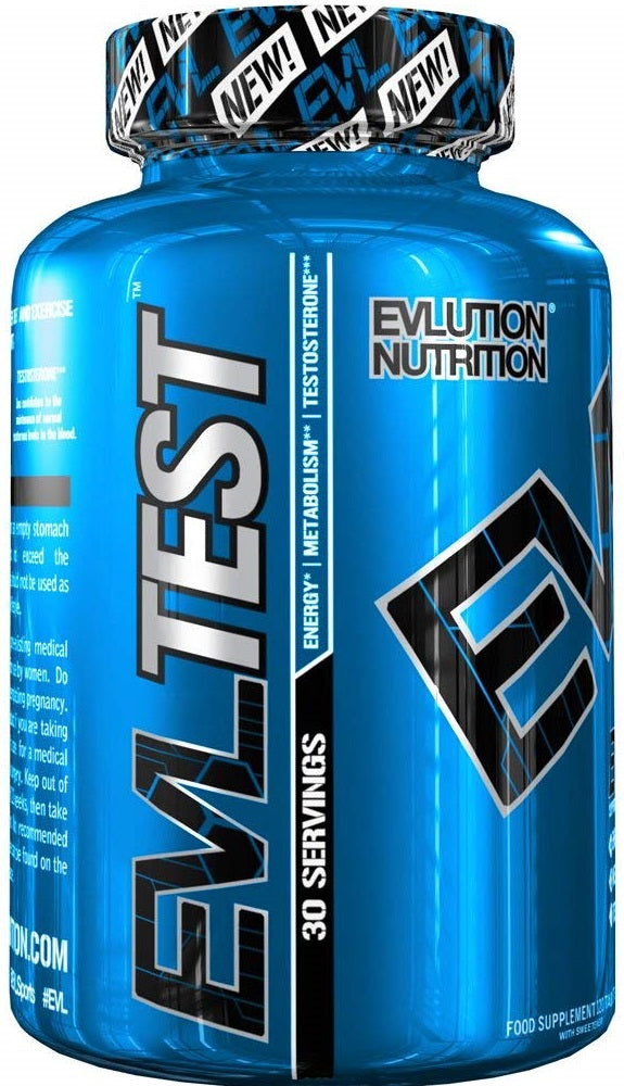 EVLution Nutrition EVL Test - 120 tablets (EAN 818901020429) | High-Quality Natural Testosterone Support | MySupplementShop.co.uk