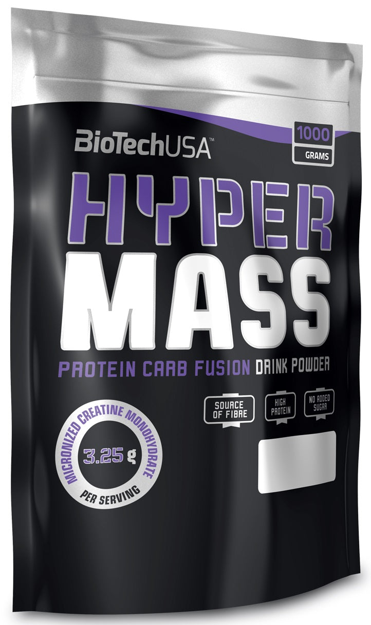 BioTechUSA Hyper Mass, Vanilla - 1000 grams | High-Quality Weight Gainers & Carbs | MySupplementShop.co.uk