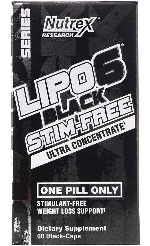 Nutrex Lipo-6 Black Ultra Concentrate Stim-Free - 60 caps (EAN 859400007818) | High-Quality Slimming and Weight Management | MySupplementShop.co.uk