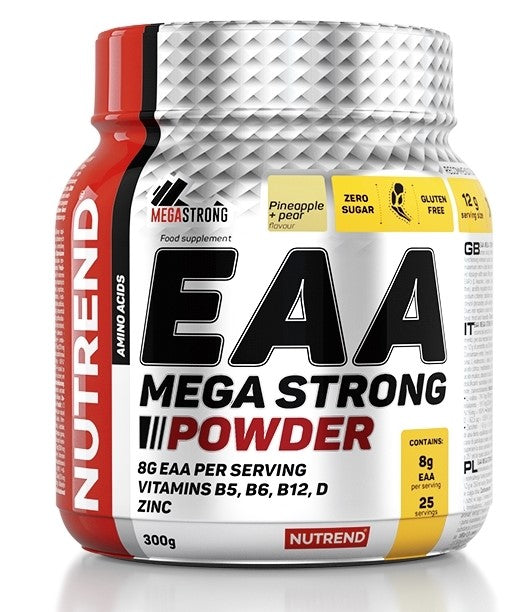 Nutrend EAA Mega Strong Powder, Pineapple + Pear - 300 grams | High-Quality Amino Acids and BCAAs | MySupplementShop.co.uk