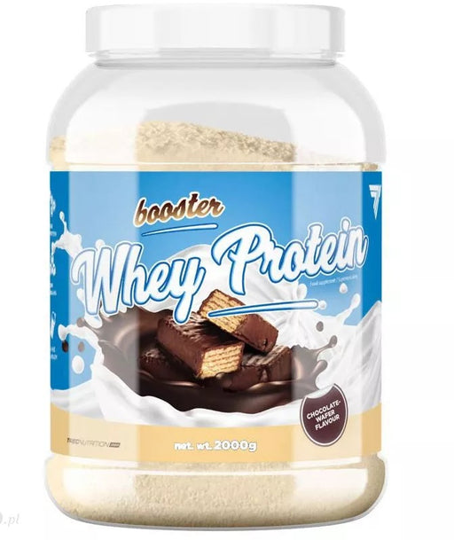 Trec Nutrition Booster Whey Protein, Chocolate-Wafer - 2000 grams | High-Quality Protein | MySupplementShop.co.uk