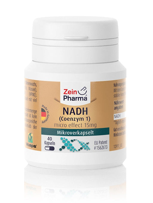 Zein Pharma NADH (Coenzyme 1), 15mg - 40 caps | High-Quality Health and Wellbeing | MySupplementShop.co.uk