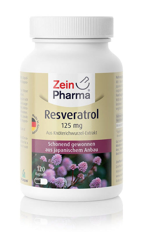 Zein Pharma Resveratrol, 125mg - 120 caps | High-Quality Health and Wellbeing | MySupplementShop.co.uk