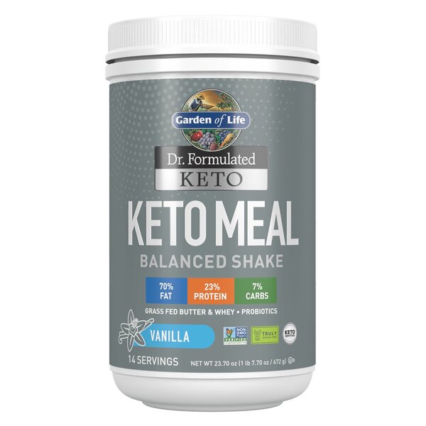 Garden of Life Dr. Formulated Keto Meal, Vanilla - 672g | High-Quality Health Foods | MySupplementShop.co.uk