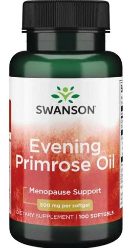 Swanson Evening Primrose Oil, 500mg - 100 softgels | High-Quality Supplements for Women | MySupplementShop.co.uk