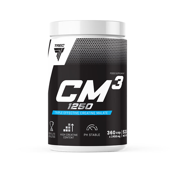 Trec Nutrition CM3 1250 - 360 caps | High-Quality Creatine Supplements | MySupplementShop.co.uk