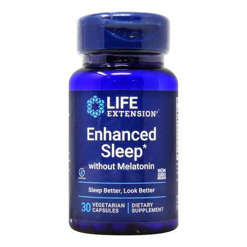 Life Extension Enhanced Sleep without Melatonin - 30 vcaps | High-Quality Health and Wellbeing | MySupplementShop.co.uk