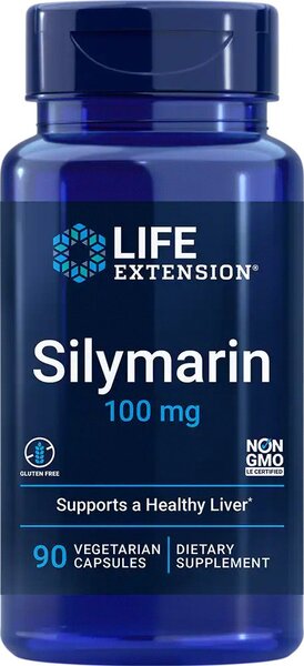 Life Extension Silymarin, 100mg - 90 vcaps | High-Quality Health and Wellbeing | MySupplementShop.co.uk