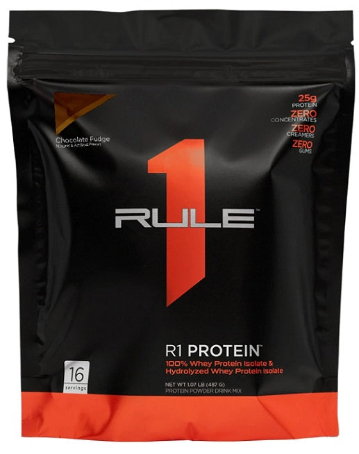 Rule One R1 Protein, Chocolate Fudge - 487 grams | High-Quality Protein | MySupplementShop.co.uk