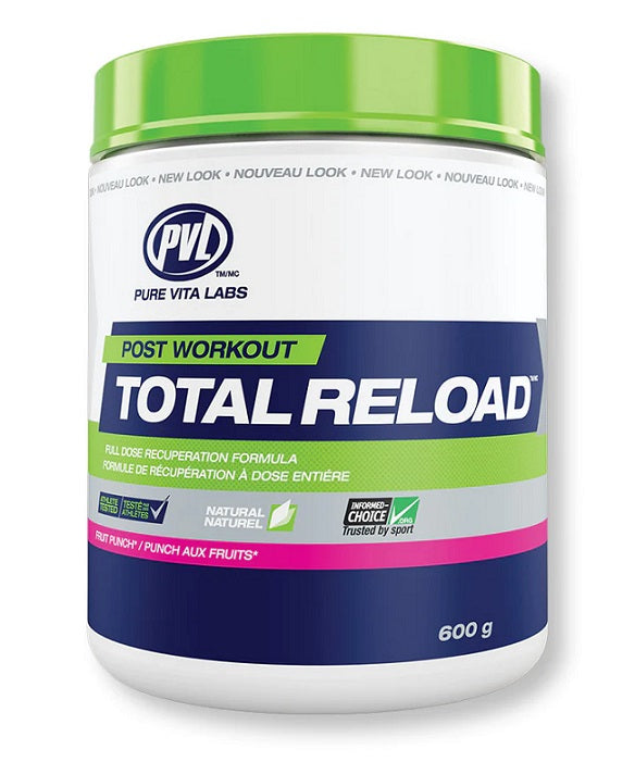 PVL Essentials Post Workout Total Reload, Fruit Punch - 600 grams | High-Quality Pre & Post Workout | MySupplementShop.co.uk