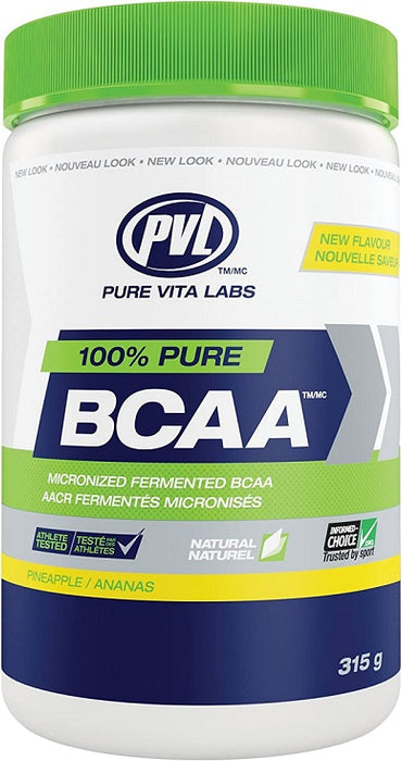 PVL Essentials 100% Pure BCAA, Pineapple - 315 grams - Default Title - Amino Acids and BCAAs at MySupplementShop by PVL Essentials