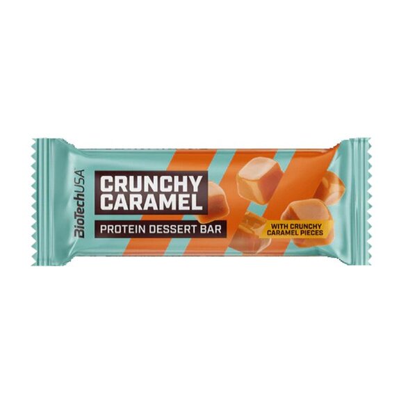 BioTechUSA Protein Dessert Bar, Crunchy Caramel - 20 x 50g | High-Quality Protein Bars | MySupplementShop.co.uk