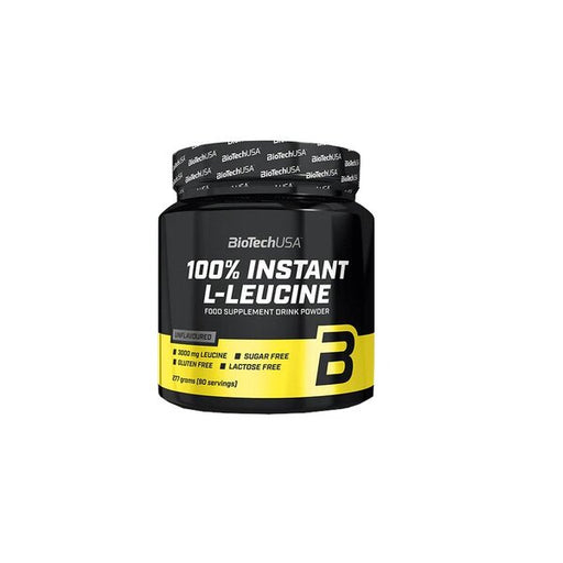 BioTechUSA 100% Instant L-Leucine - 277 grams | High-Quality Amino Acids and BCAAs | MySupplementShop.co.uk