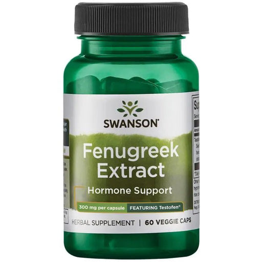 Swanson Fenugreek Extract, 300mg - 60 vcaps | High-Quality Natural Testosterone Support | MySupplementShop.co.uk