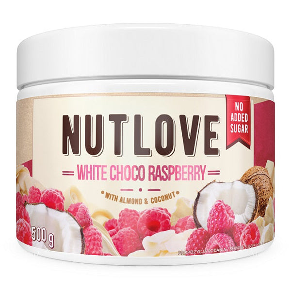 Allnutrition Nutlove, White Choco Raspberry - 500g | High-Quality Chocolate Spreads | MySupplementShop.co.uk