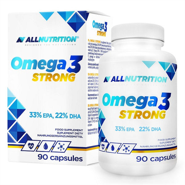 Allnutrition Omega 3 Strong - 90 caps | High-Quality Omegas, EFAs, CLA, Oils | MySupplementShop.co.uk