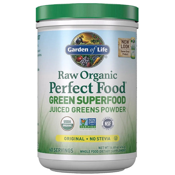 Garden of Life Raw Organic Perfect Food Green Superfood, Original - 414g | High-Quality Health and Wellbeing | MySupplementShop.co.uk