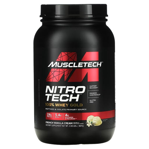 MuscleTech Nitro-Tech, Vanilla - 907 grams | High-Quality Protein | MySupplementShop.co.uk