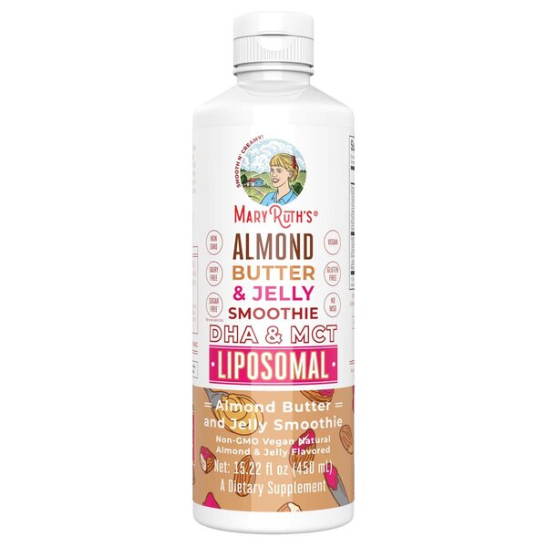 MaryRuth Organics Almond Butter & Jelly Smoothie DHA & MCT Liposomal - 450 ml. | High-Quality Sports Supplements | MySupplementShop.co.uk