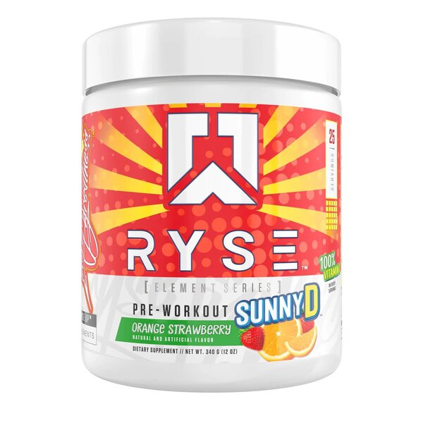 Pre-Workout - Element Series, Sunny D Orange Strawberry - 340g by RYSE at MYSUPPLEMENTSHOP.co.uk