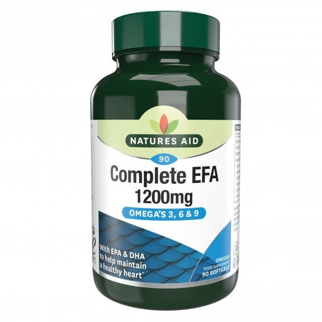 Natures Aid Complete EFA (Omega 3, 6 + 9) 90 Softgels - Sports Nutrition at MySupplementShop by Natures Aid