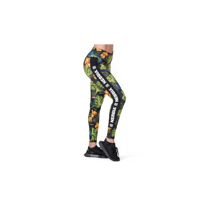 Nebbia High-Waist Performance Leggings 567- Jungle Green