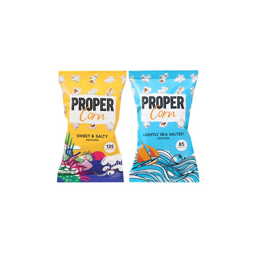 PROPER Corn - 24 x 20g-30g - Lightly Sea Salted (20g) (Vegan) - Popcorn at MySupplementShop by Proper